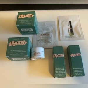 La Mer Green and White Mini Skincare Set